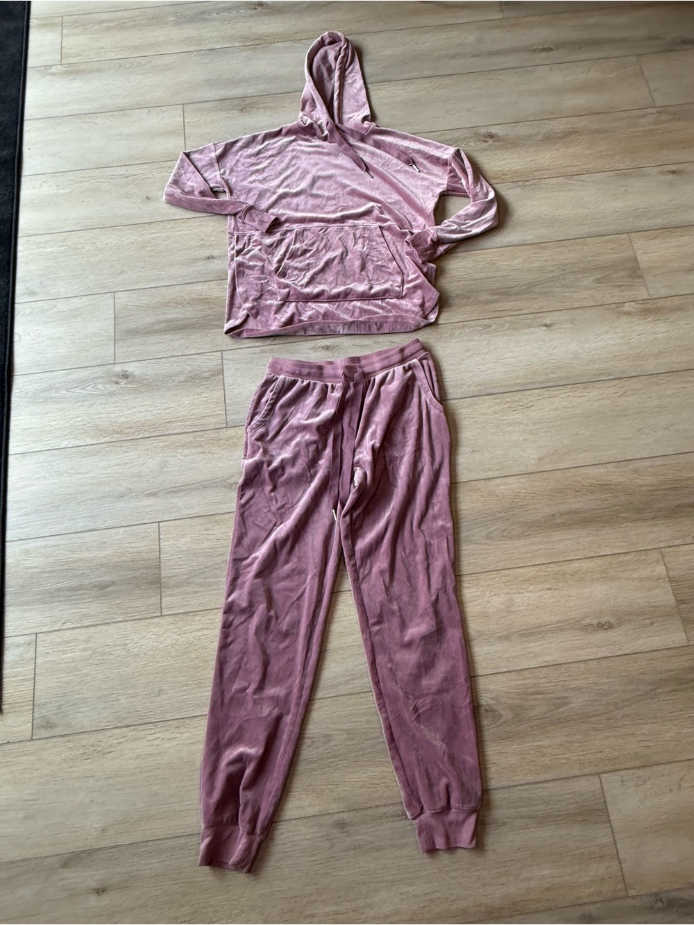 Alfani Dusty Rose Hoodie & Jogger Set